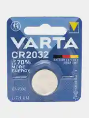 Элемент питания CR2032 Varta 3В, литиевые, блистер 1/10