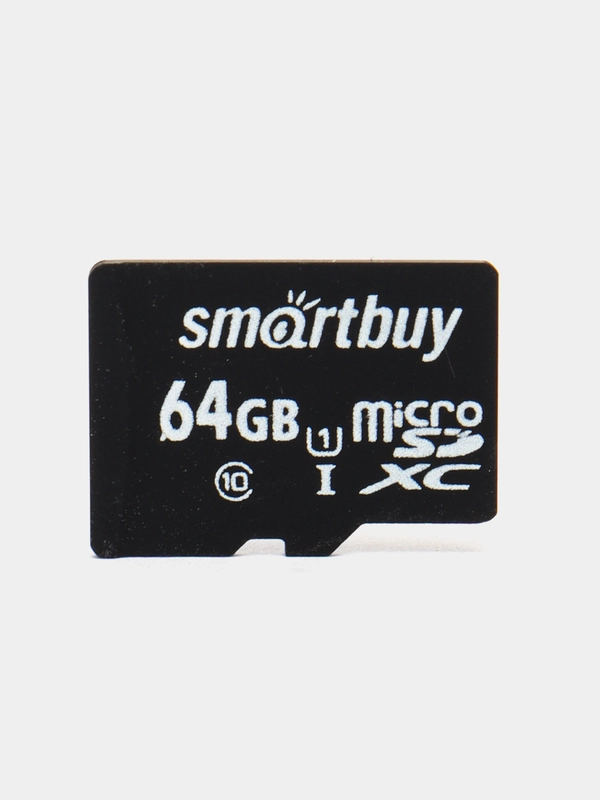 Карта MicroSDXC 64Gb (Class 10) UHS-I SMART BUY USB 2.0