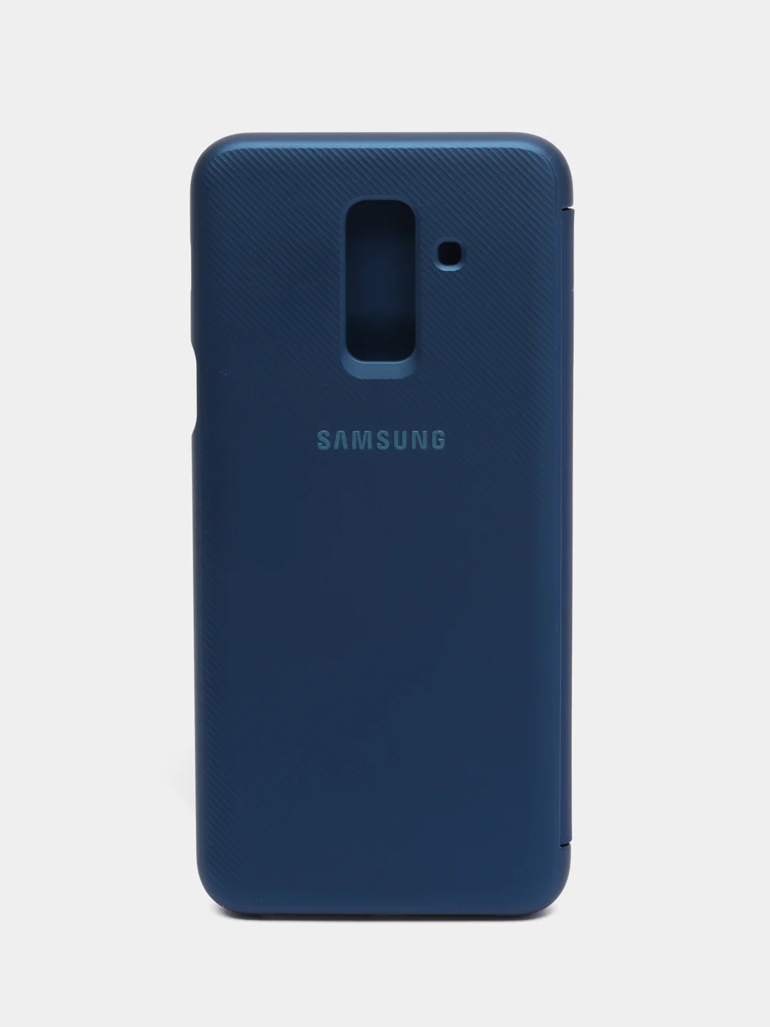 Синий чехол книжка для Samsung A6 Plus