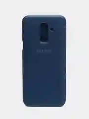 Синий чехол книжка для Samsung A6 Plus