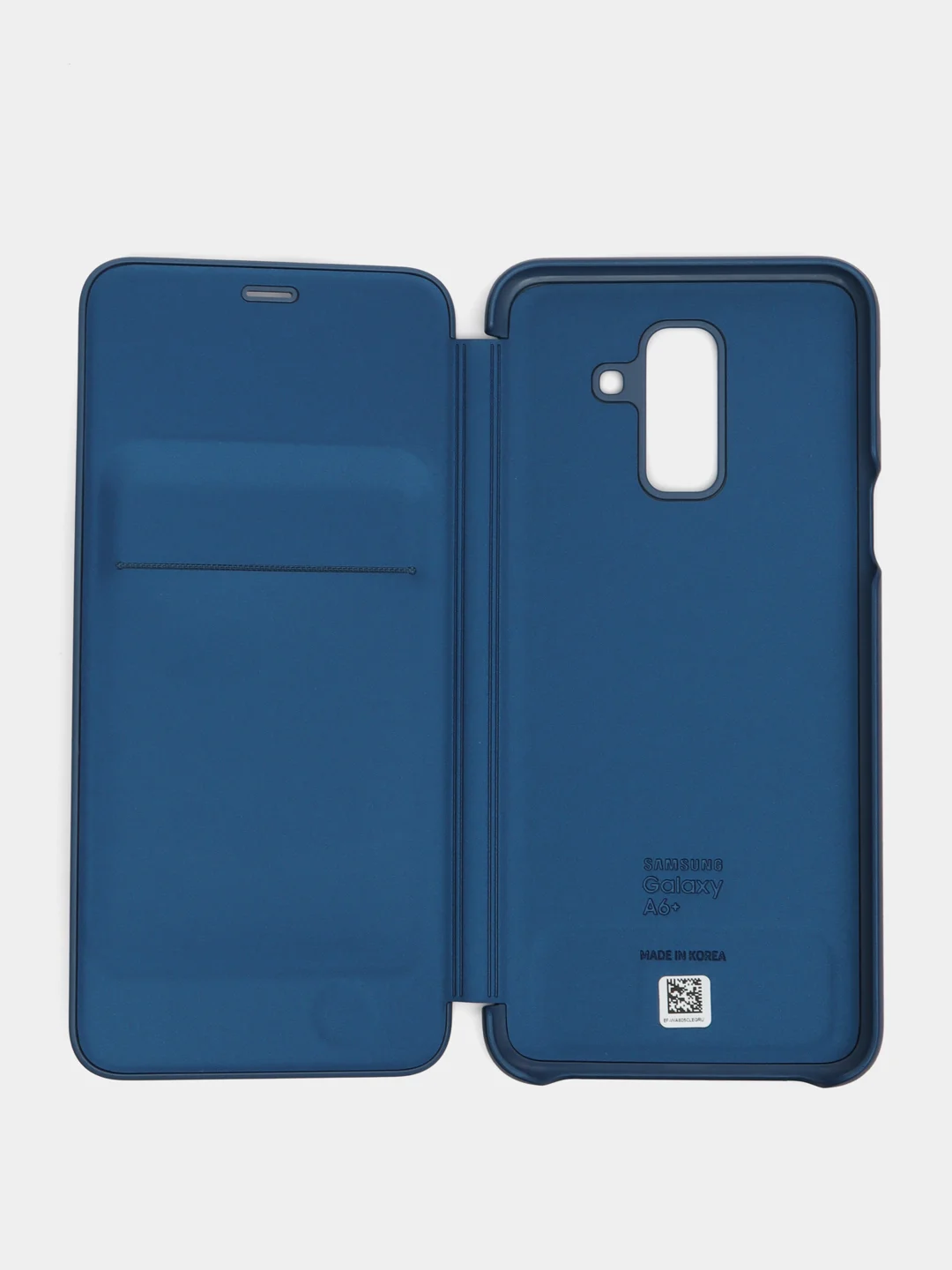 Синий чехол книжка для Samsung A6 Plus