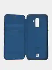 Синий чехол книжка для Samsung A6 Plus