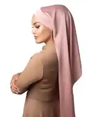 Розовый готовый платок из шелка