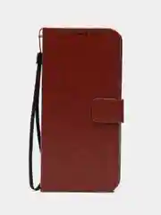 Багровый чехол-книжка с магнитной застежкой для Realme 11 4G (Реалми 11)