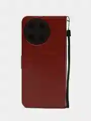 Багровый чехол-книжка с магнитной застежкой для Realme 11 4G (Реалми 11)