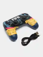 Желтый джойстик PS4 DualShock геймпад беспроводной, Bluetooth, проводной с рисунком, с принтом, AA