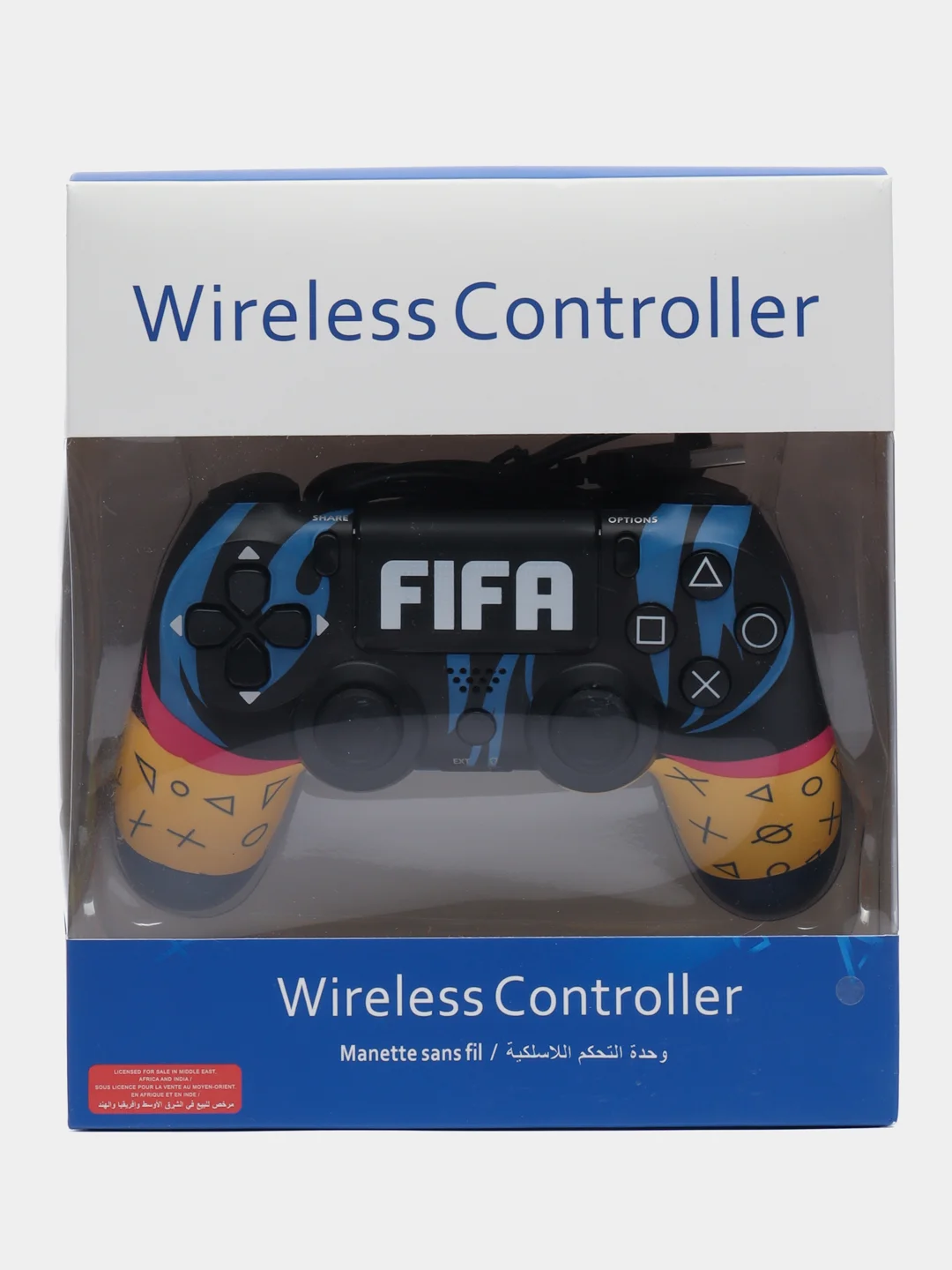 Желтый джойстик PS4 DualShock геймпад беспроводной, Bluetooth, проводной с рисунком, с принтом, AA