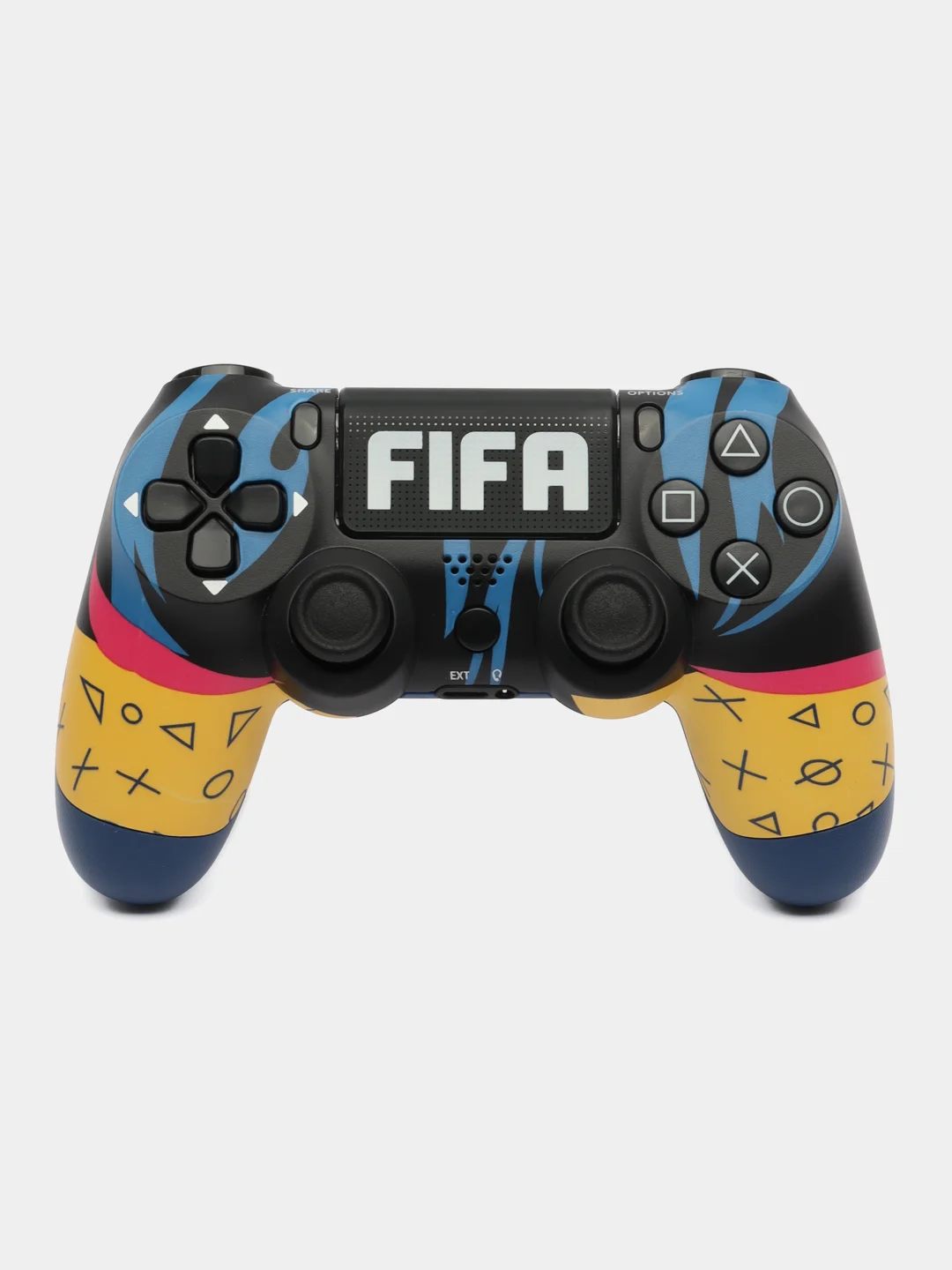 Желтый джойстик PS4 DualShock геймпад беспроводной, Bluetooth, проводной с рисунком, с принтом, AA