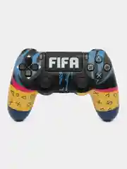Желтый джойстик PS4 DualShock геймпад беспроводной, Bluetooth, проводной с рисунком, с принтом, AA