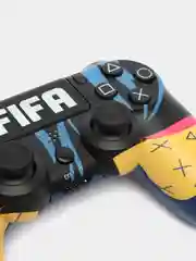 Желтый джойстик PS4 DualShock геймпад беспроводной, Bluetooth, проводной с рисунком, с принтом, AA