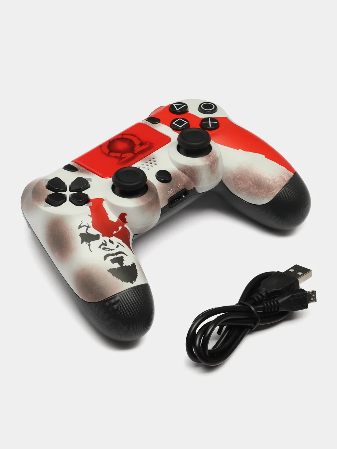 Бежевый джойстик PS4 DualShock геймпад беспроводной, Bluetooth, проводной с рисунком, с принтом, AA