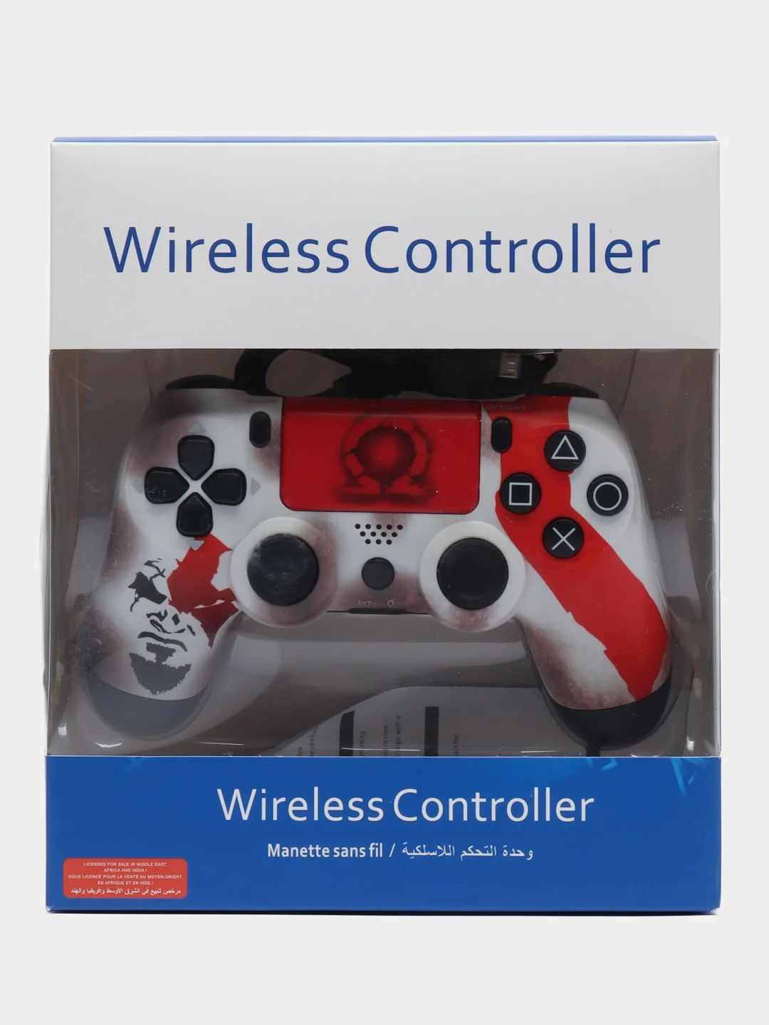 Бежевый джойстик PS4 DualShock геймпад беспроводной, Bluetooth, проводной с рисунком, с принтом, AA