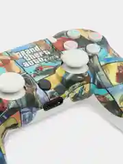 Голубой джойстик PS4 DualShock геймпад беспроводной, Bluetooth, проводной с рисунком, с принтом, AA
