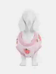 Розовый кофта-толстовка плюшевая для кошек и собак мелких и средних пород, щенков со шлейкой