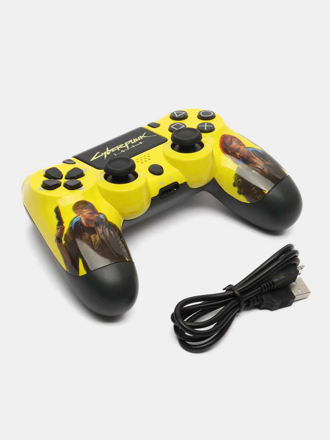 Горчичный джойстик PS4 DualShock геймпад беспроводной, Bluetooth, проводной с рисунком, с принтом, AA