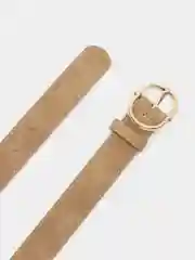 Бежевый ремень женский