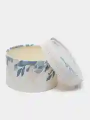 Голубой коробка подарочная круглая с крышкой, разные размеры