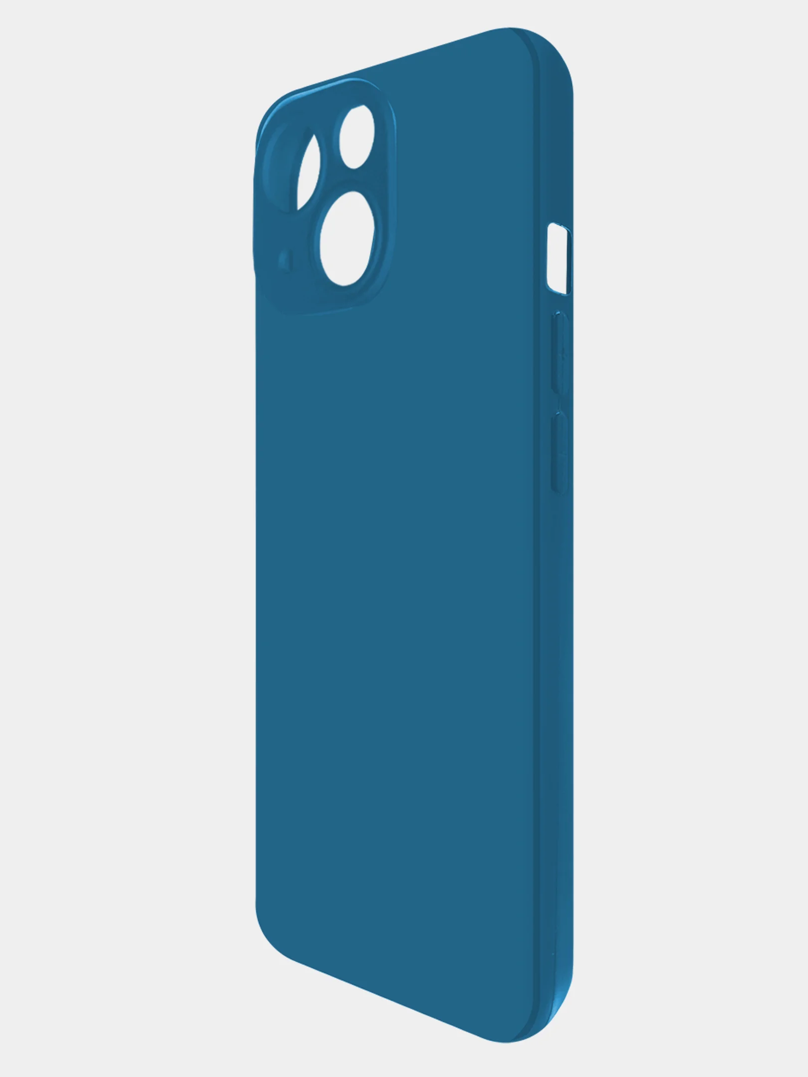 Чехол-накладка Krutoff Silicone Case для iPhone 14 синий