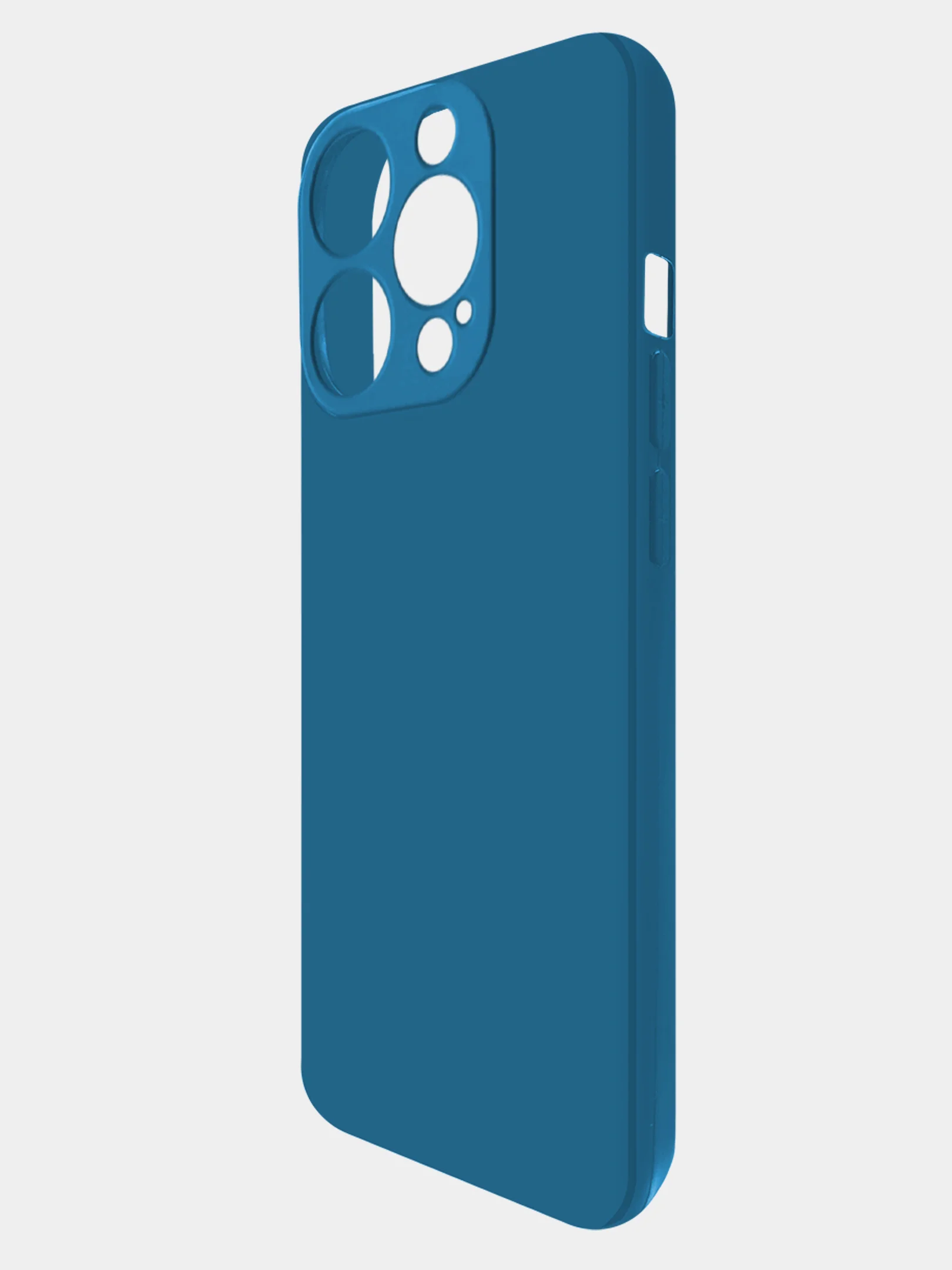Чехол-накладка Krutoff Silicone Case для iPhone 14 Pro синий