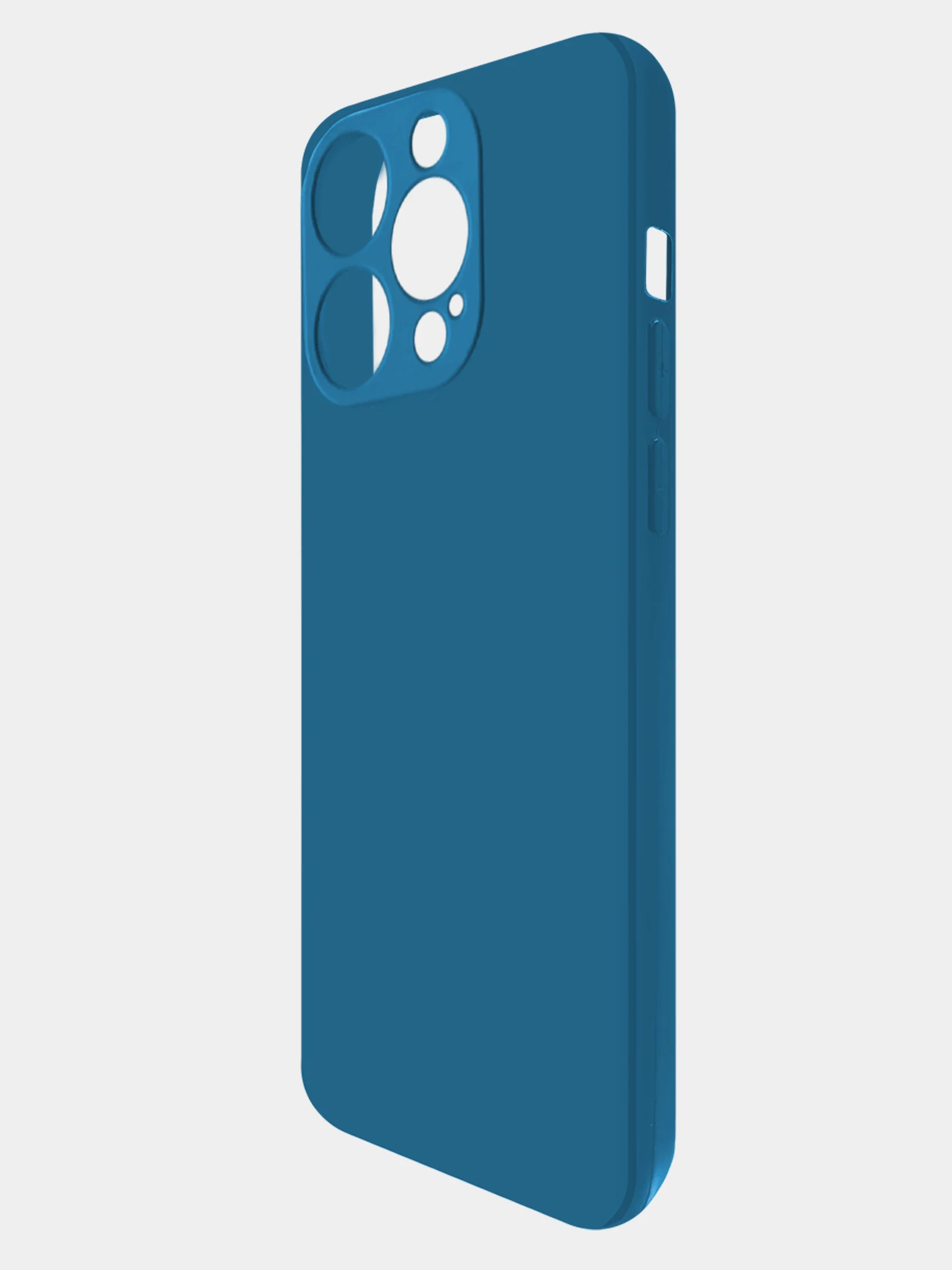 Чехол-накладка Krutoff Silicone Case для iPhone 14 Pro Max синий