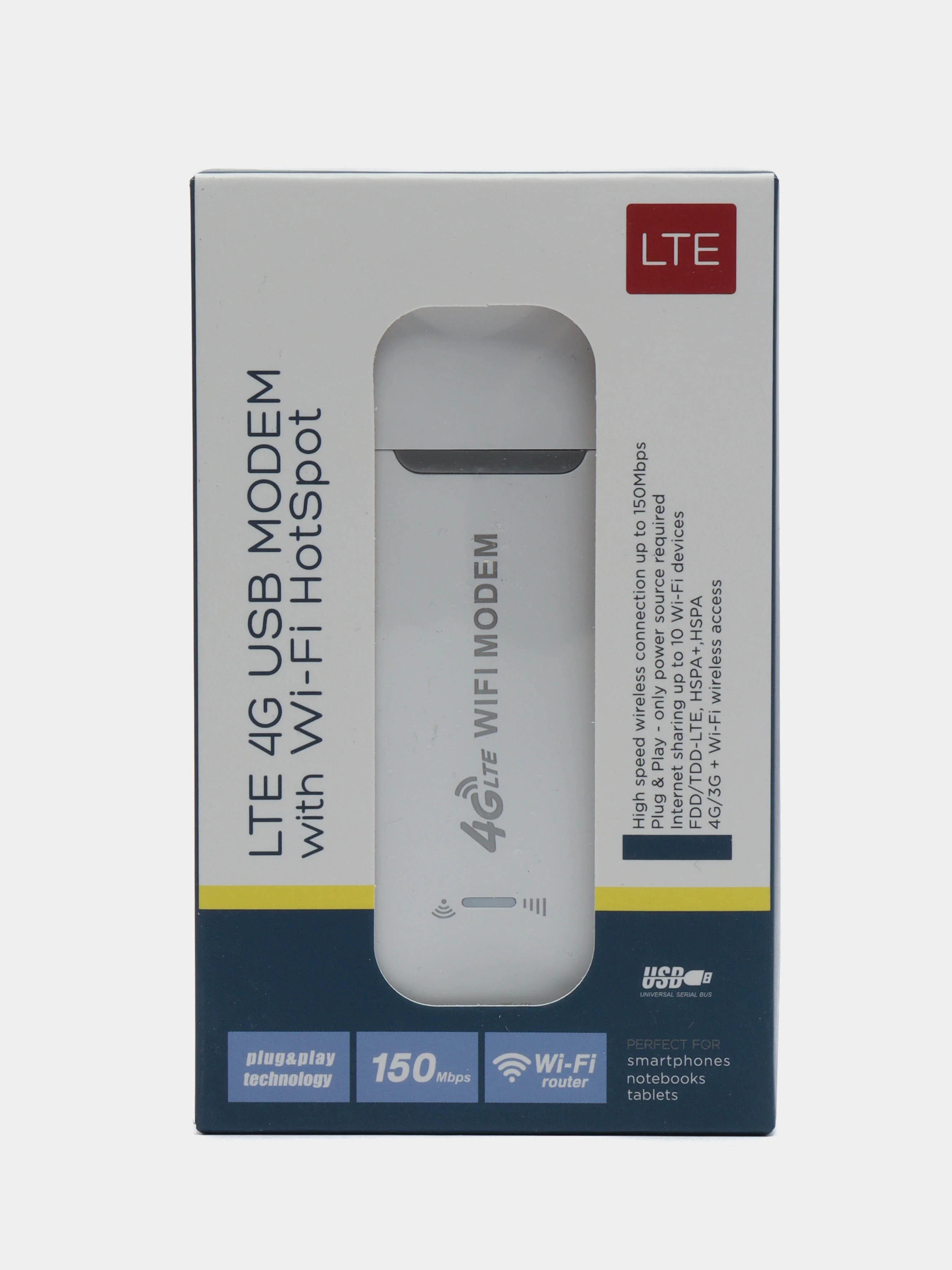 Белый 4g Модем LTE USB с Wi-Fi, мобильный Wi-Fi роутер 4G