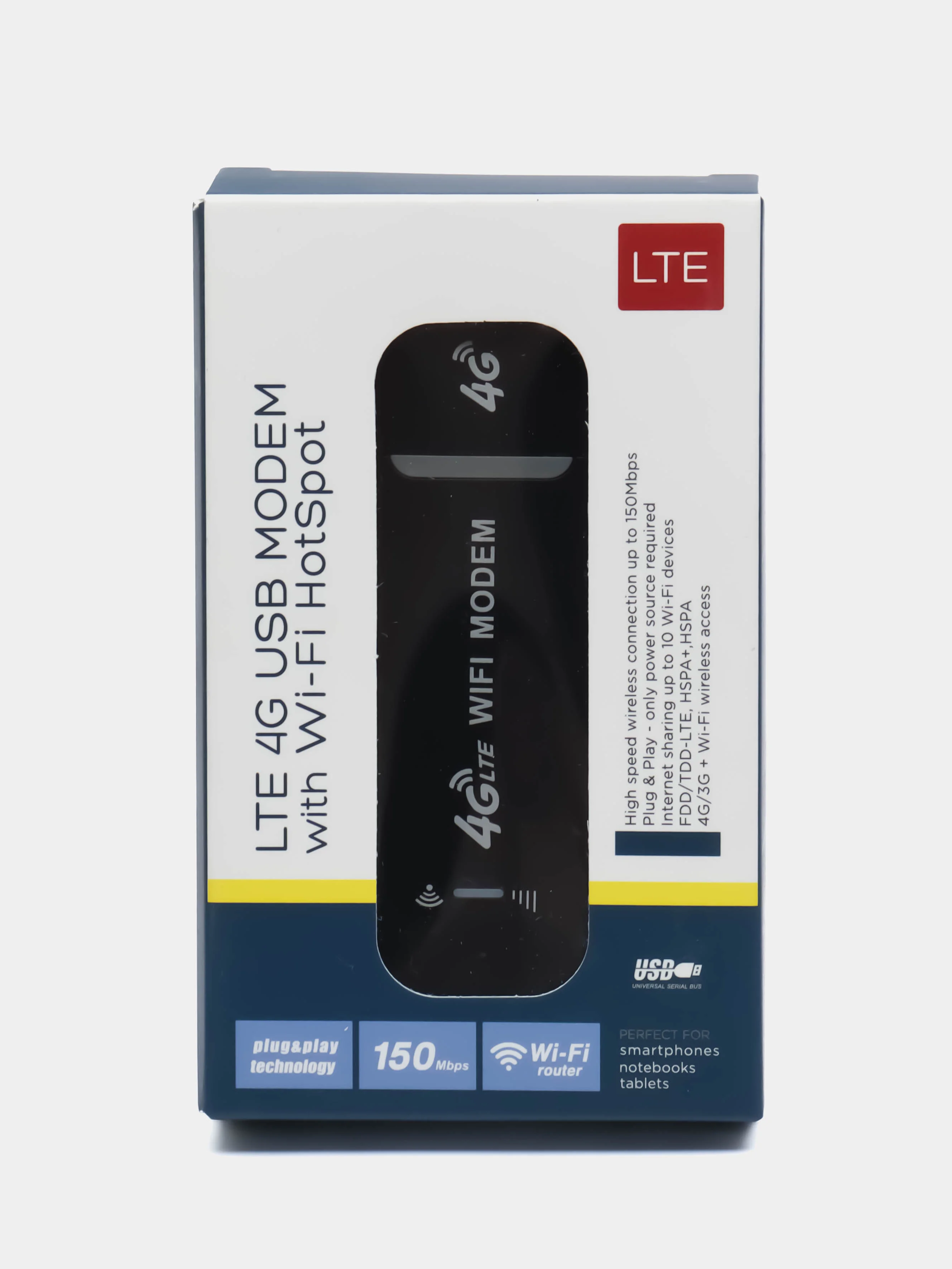 Черный 4g Модем LTE USB с Wi-Fi, мобильный Wi-Fi роутер 4G