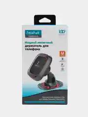Черный магнитный держатель для телефона FaizFull F64, в машину, регулируемый, усиленные магниты