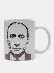 Кружка сувенирная, подарочная с принтом  " Путин "