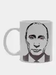 Кружка сувенирная, подарочная с принтом  " Путин "