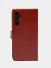 Багровый чехол-книжка с магнитной застежкой для Samsung Galaxy A05S (Самсунг Галакси А05С)