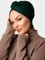 Тёмно-зелёный палантин трикотажный Калифорния