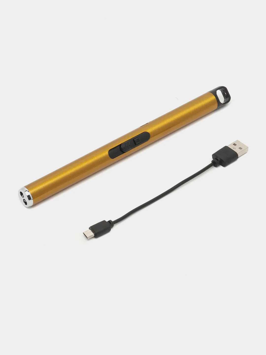 Золотой зажигалка электронная плазменная, с USB зарядкой, зажигалка для газовой плиты