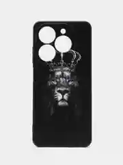 Марсала чехол Tecno Spark 20 / Spark 20C / Spark GO 2024 / Infinix Smart 8 / HOT 40i, с принтом