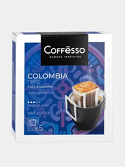 Кофе молотый для чашки Coffesso Colombia Tinto в дрип-пакетах 5х10 г