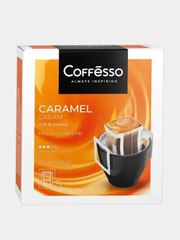 Кофе молотый для чашки Coffesso Caramel Cream в дрип-пакетах 5х10 г