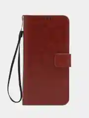 Багровый чехол-книжка с магнитной застежкой для Xiaomi Redmi Note 12S (Сяоми Редми Ноут 12С)
