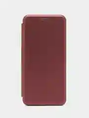 Багровый чехол-книжка для Xiaomi Redmi A1+/A2+ Plus/Poco C51 (Сяоми Редми А1+/А2+ Плюс)