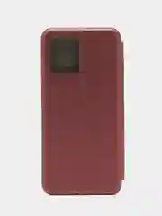 Багровый чехол-книжка для Realme 8 4G / Realme 8 Pro 4G (Реалми 8 Про)