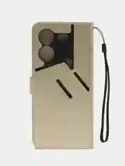 Золотой чехол-книжка с магнитной застежкой для Tecno Pova 5 Pro (Техно Пова 5 Про)