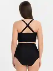 Зелёный хаки купальник раздельный с топом PLUS SIZE