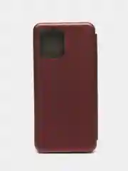 Багровый чехол-книжка для Xiaomi Redmi 12 (Сяоми Редми 12)