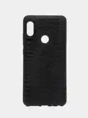 Черный чехол силиконовый экокожа рептилии для Xiaomi redmi Note 5 Pro
