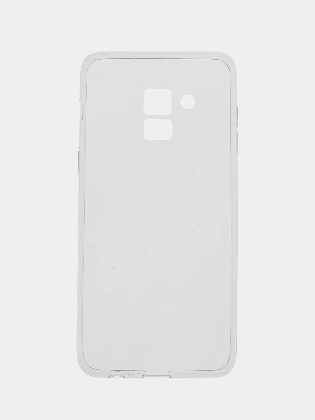 Прозрачный ультратонкий силиконовый чехол с блестками для Samsung A8 2018