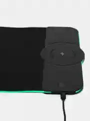Игровой коврик с подсветкой RGB и беспроводной зарядкой 15w, 800 х 300 x 4 mm