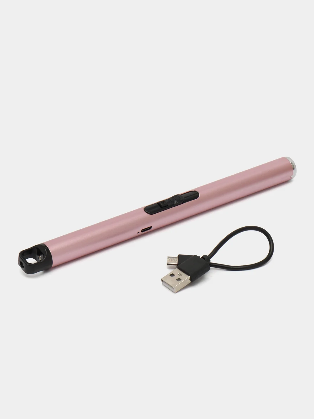 Розовый зажигалка электронная плазменная, с USB зарядкой, зажигалка для газовой плиты