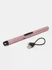 Розовый зажигалка электронная плазменная, с USB зарядкой, зажигалка для газовой плиты