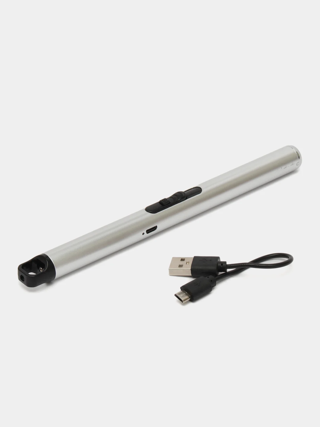 Серый металлик зажигалка электронная плазменная, с USB зарядкой, зажигалка для газовой плиты