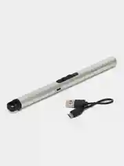 Серый металлик зажигалка электронная плазменная, с USB зарядкой, зажигалка для газовой плиты