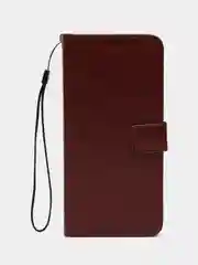 Багровый чехол-книжка с магнитной застежкой для Xiaomi Redmi 13C / Poco C65 (Редми 13С / Поко С65)