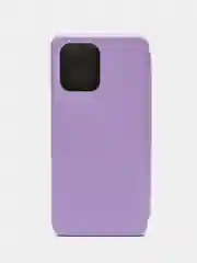Сиреневый чехол-книжка для Xiaomi Redmi 12 (Сяоми Редми 12)